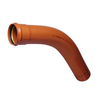 200 mm x 30° PVC bend langbend m/powerlock rødbrun Pipelife