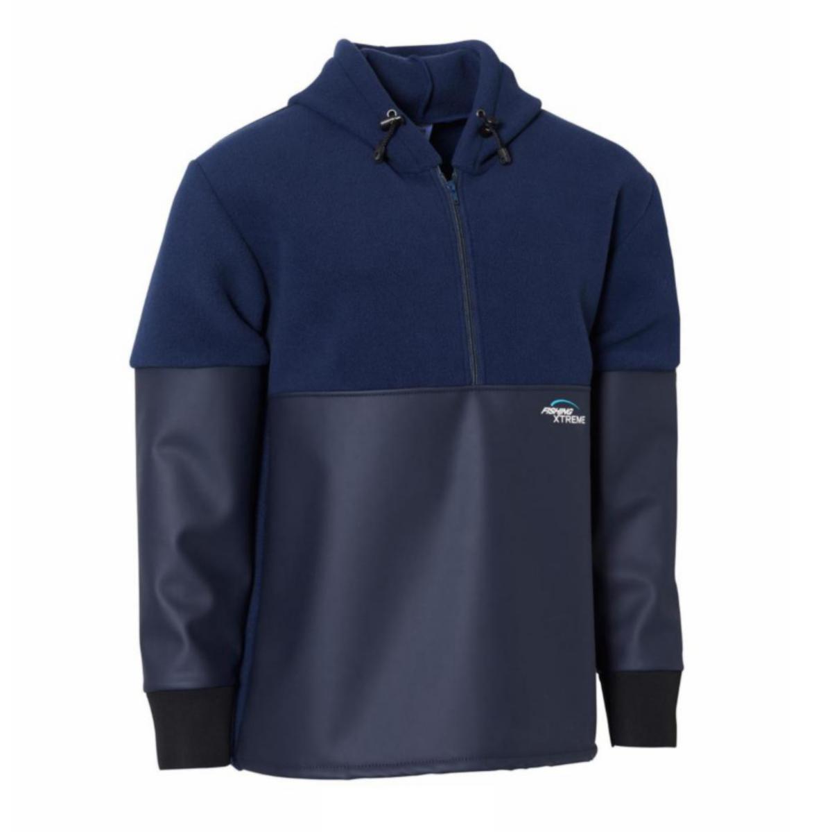 PVC/-Fleecejakke Elka Fishing Xtreme Marine - Anorakk Elka Fishing Xtreme Fleece marine str L