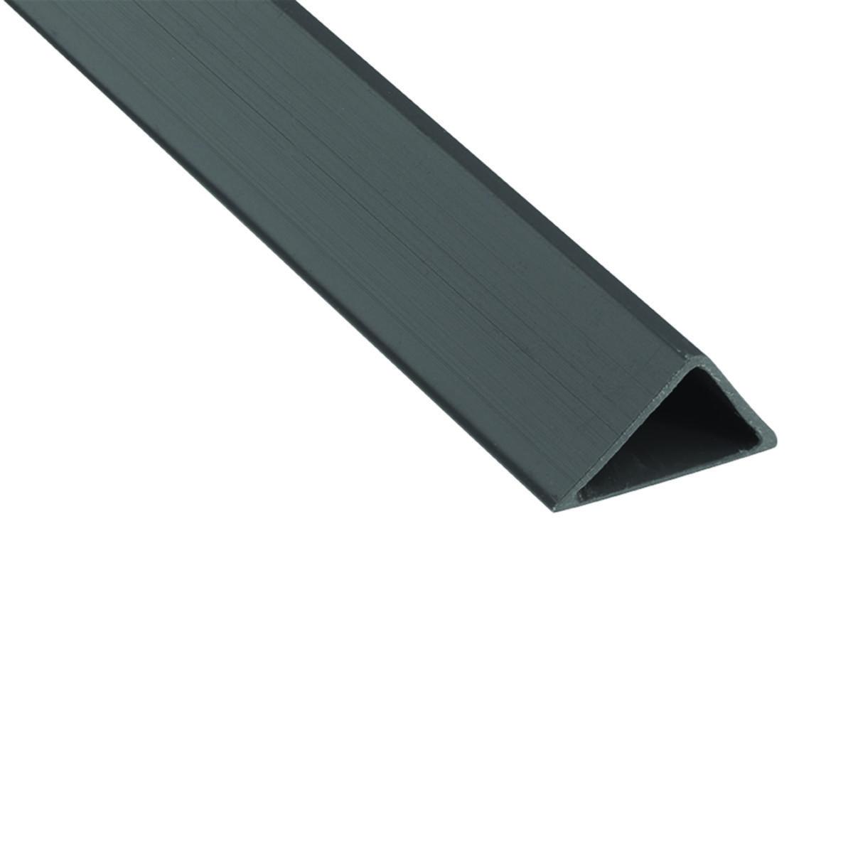 Faslist hul, plast - Faslist 20X20 L=2.5 M Hul Trekantslist