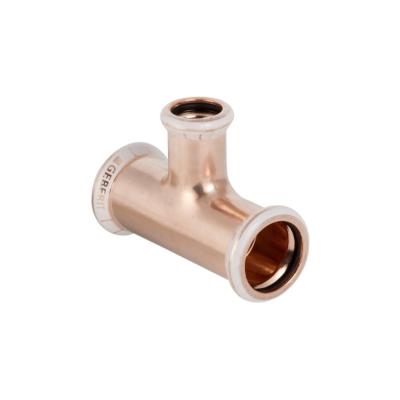 22 x 15 x 22 mm kobber t-rør mapress - t-rør redusert kob...
