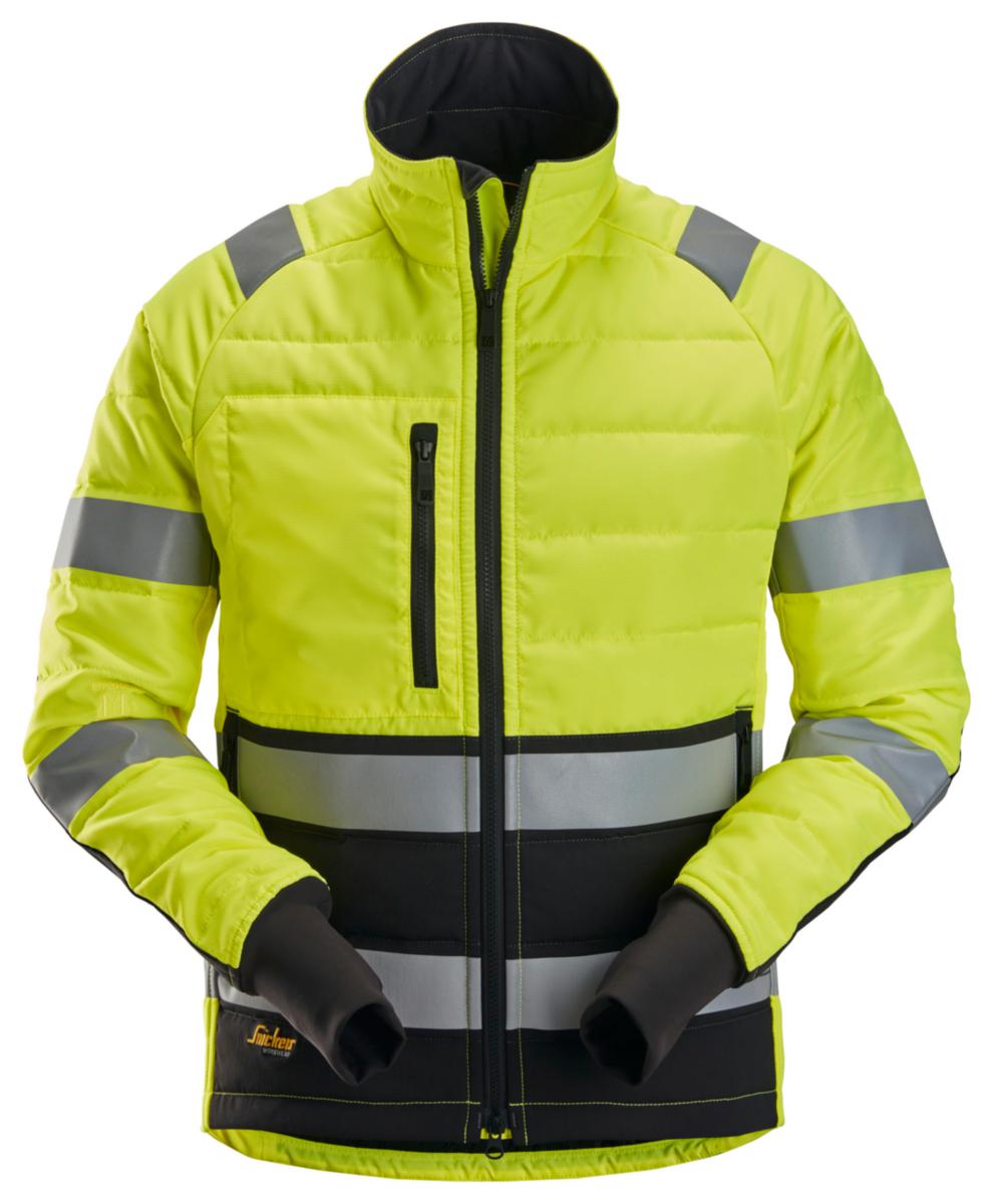 Vinterjakke Snickers Workwear® 8134 HiVis kl.2 - Vinterjakke Snickers 8134 HiVis kl.2 gul/svart str L