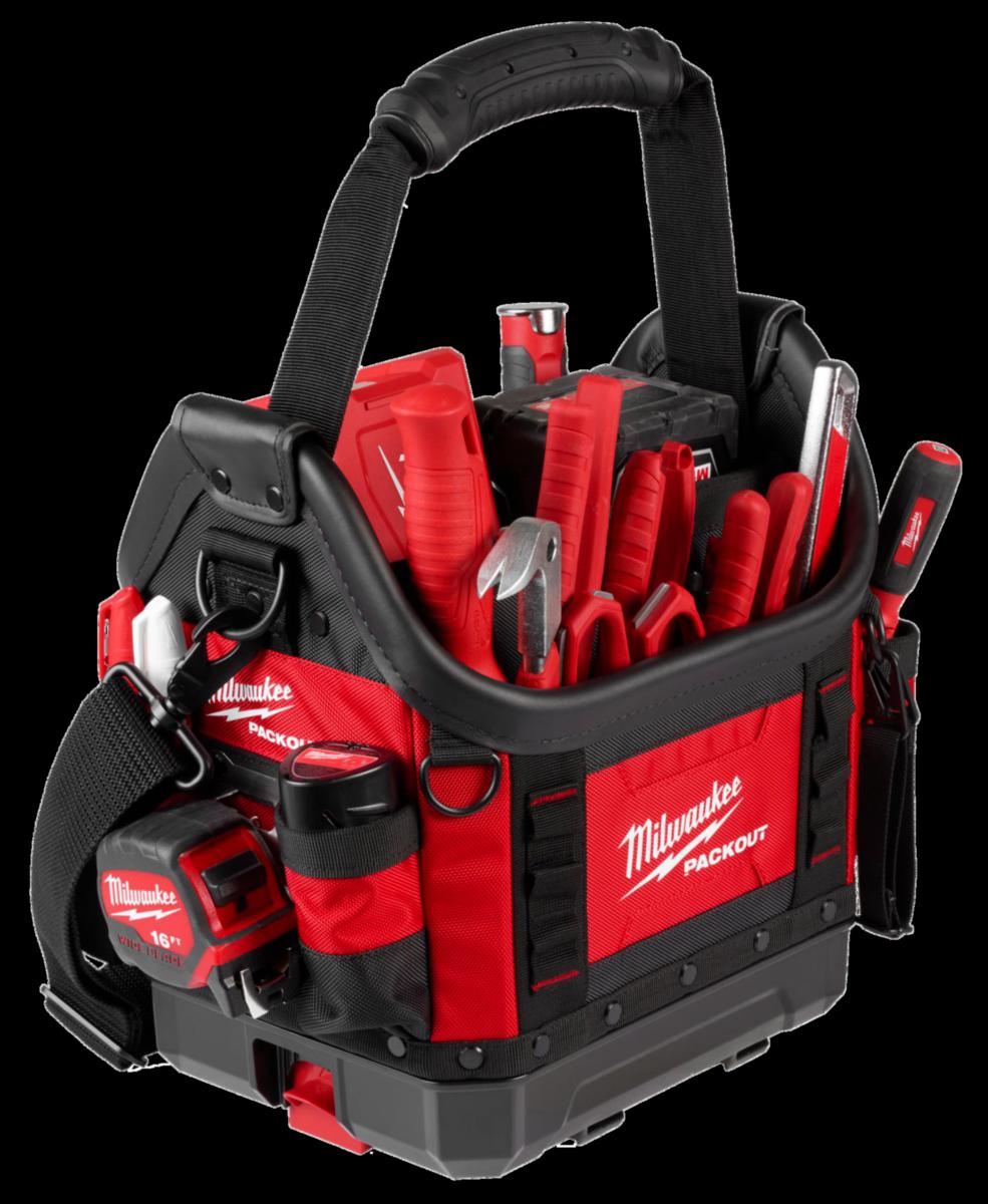 Verktøybag Milwaukee Packout Pro 35 lommer - Verktøybag Packout Pro Milwaukee 25cm lukket