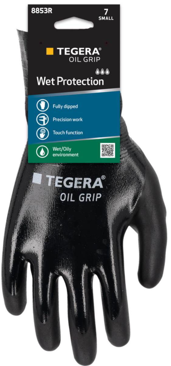 Kjemikaliehanske Tegera® Oil Grip 8853R - Kjemikaliehanske Tegera Oil Grip 8853R str 6