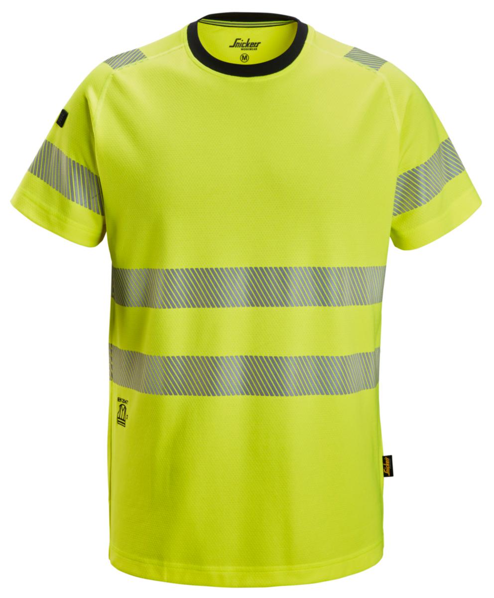 T-skjorte Snickers Workwear® 2539 HiVis kl.2 - T-skjorte Snickers 2539 HiVis kl.2 gul str L