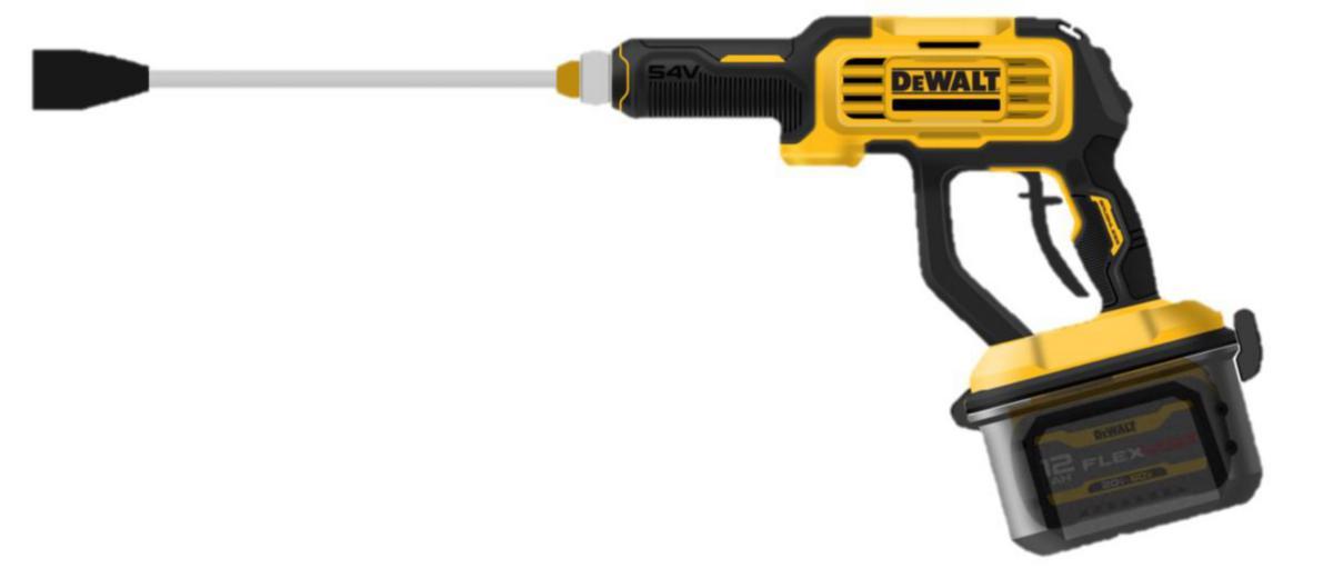 Høytrykkvasker DeWalt 54V XR - Høytrykksvasker 54V XR DeWalt nominelt 69 bar