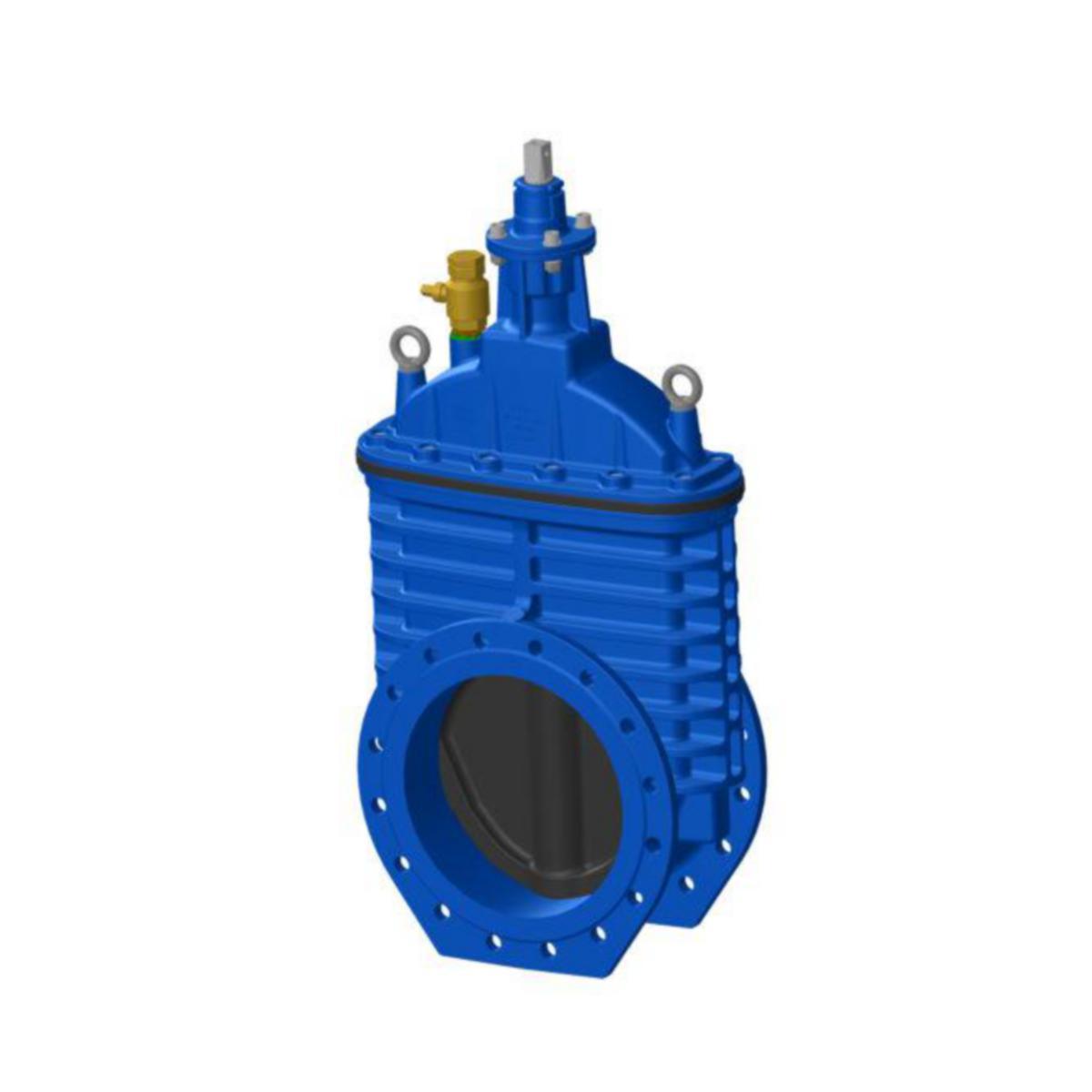 Sluseventil Flex F4 høyre u/betjening, Ulefos - DN400 Flex sluseventil PN10. F4 høyre u/betjening.