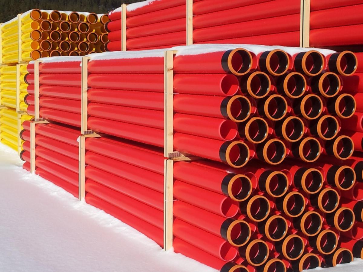 Kabelrør PP glatt, grønn, Hallingplast - 50 x 1.9mm PP grønne kabelrør lgd. = 6 mtr. SN8