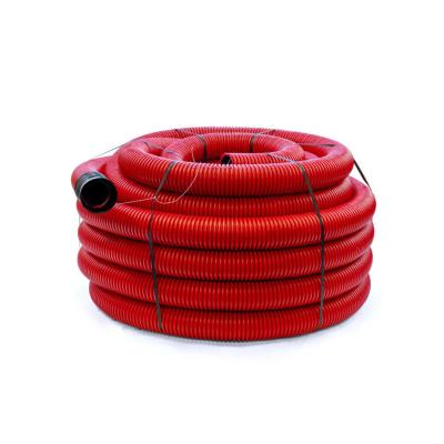 50/41mm DV rød kabelrør m/trekketråd kveil a 50m. SN20
