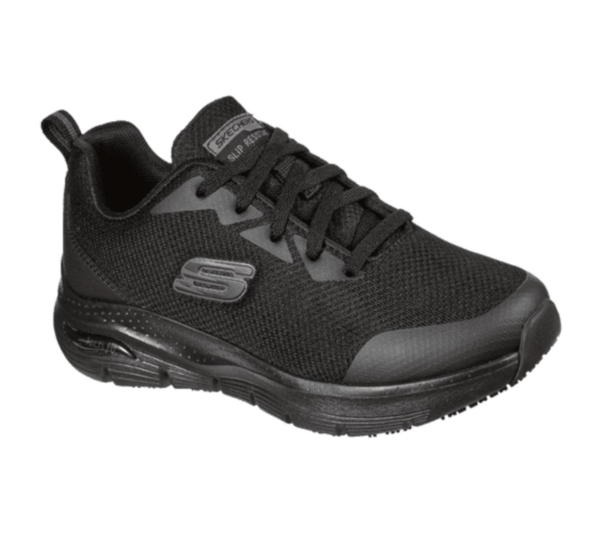Arbeidssko dame Skechers Arch Fit Axtell - Arbeidssko dame Skechers Arch Fit svart str 38