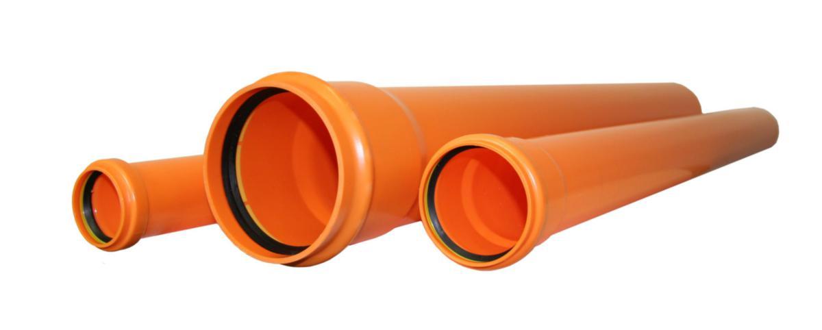 Protectline Kabelrør PVC, orange, Pipelife - 75 x 2.2mm PVC orange kabelrør lgd. = 6 mtr. Protectline SN8