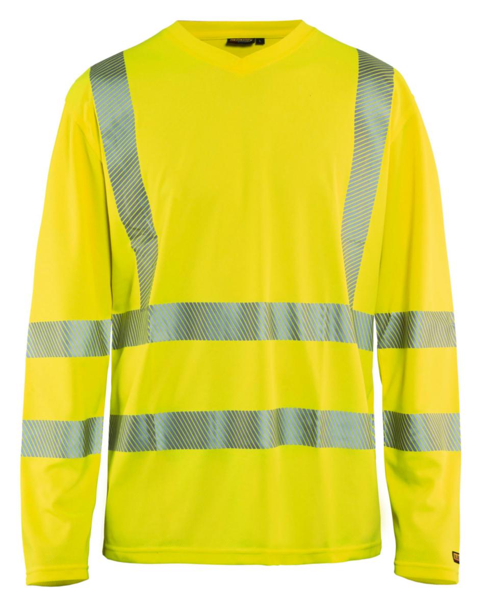 T-skjorte land ermet 3385 Blåkläder - t-skjorte langermet varsel Gul Størrelse XS