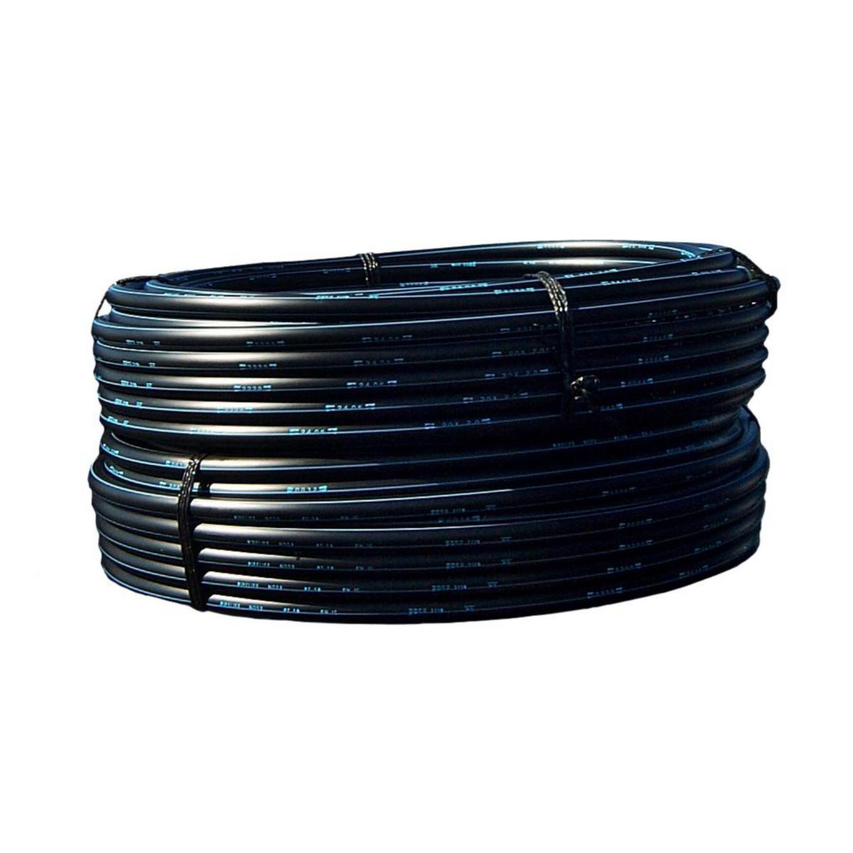 Trykkrør i kveil, PE 100 RC SDR 11, blå stripe. Pipelife - 20 mm PE100 RC trykkrør SDR 11 Blå stripe Kveil L=10 mtr