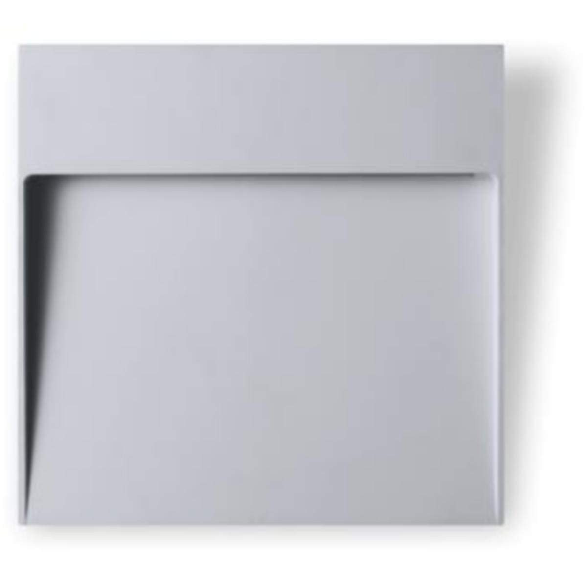 Veggarmatur Unilamp Zouk 2 LED - Zouk 2 IP65 9W Sølv 3000K Veggarm Lav utenpål IP65
