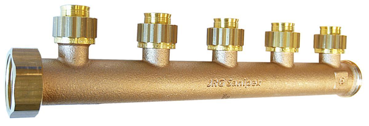 Fordeler med 5 uttak Sanipex - 16 mm fordeler 5 Sanipex