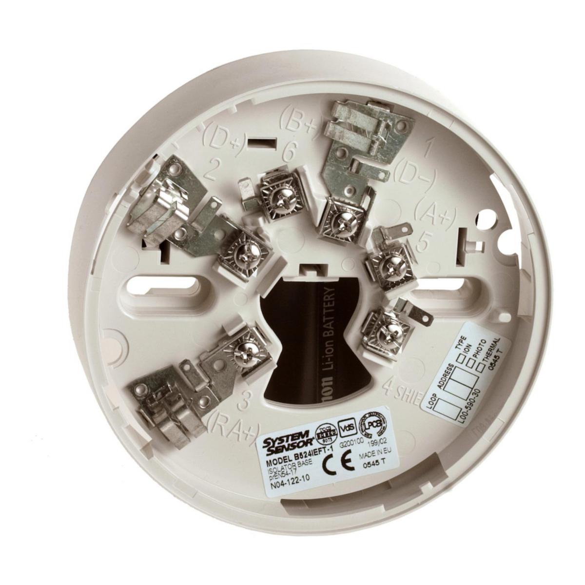 Branndetektorsokkel med isolator Schneider Electric - Sokkel eft-1 isolator