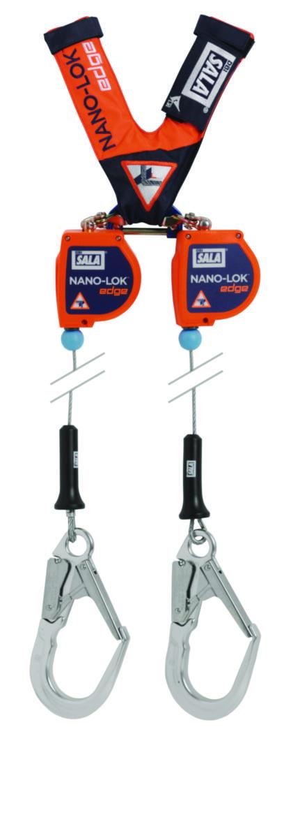 Fallblokk DBI-SALA® Nano-Lok™ Edge Twin GW - Fallblokk 3M DBI-SALA Nano-Lok Edge Twin 2.5m wire