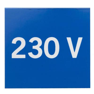 Skilt H50 blå/hvit 230V (1.st) 