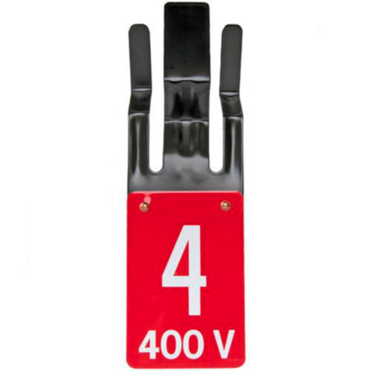 Skilt Linjeservice KL45 - Skilt KL45 rød/hvit tall4 400V