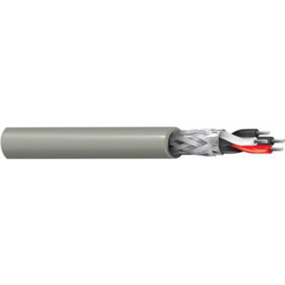 Instrumentering og datakabel Belden RS-485 - Belden 9842 NH. 2par RS-485 24AWG. grå. 305mT