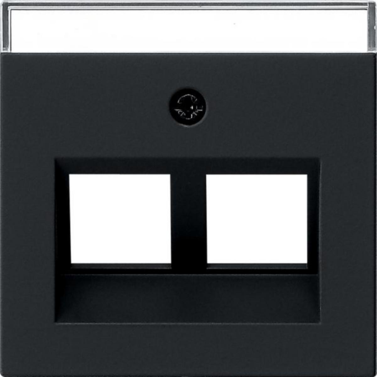 Avdekning Micro Matic/Function MF Nettverkskontakt 30° 2x System 55 - AVDEKNING NETTVERKSKONTAKT