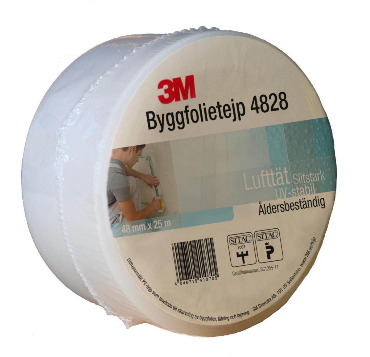Byggfolietape 3M 4828 - Byggfolietape 4828 50mm x 25m SITAC-godkjent