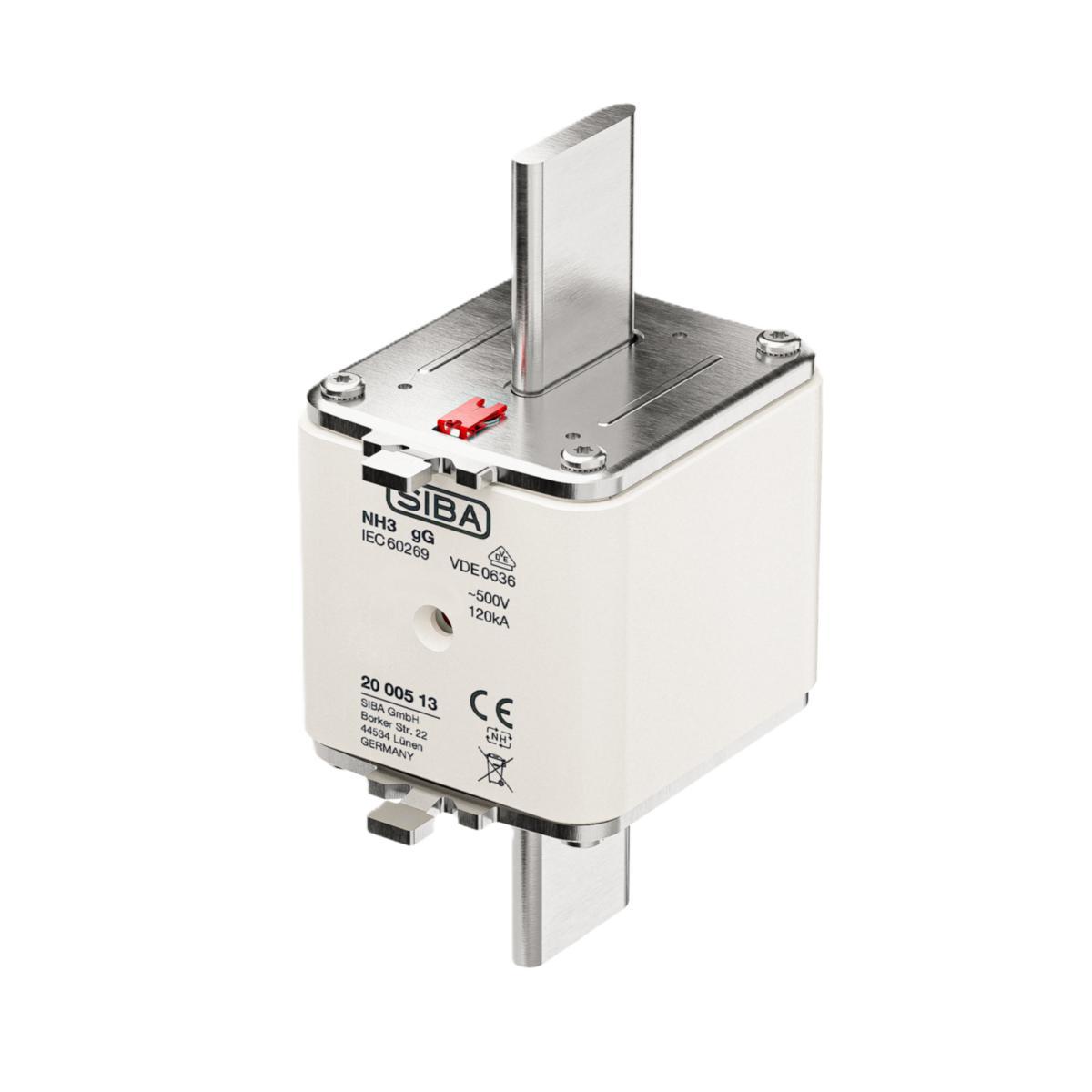 Høyeffektsikringer Siba HellermannTyton NH3 500V - Sikring NH3 500V gG 400A SIBA