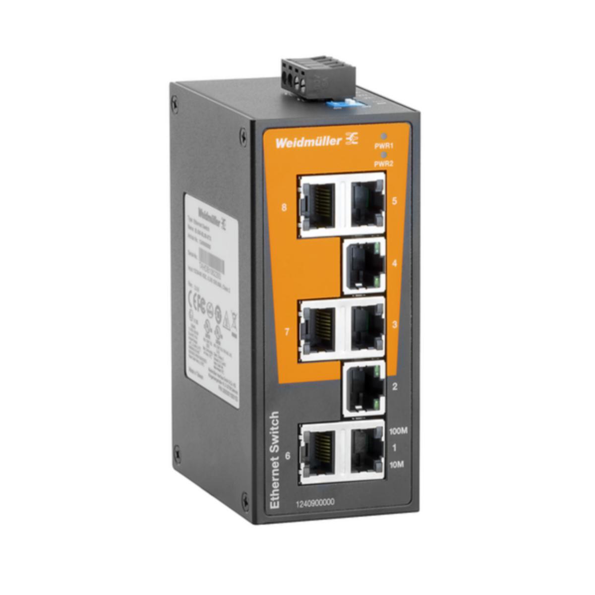 Nettverks switch Weidmuller Unmanaged - IE-SW-BL08-8TX Network switch (unmanaged), un