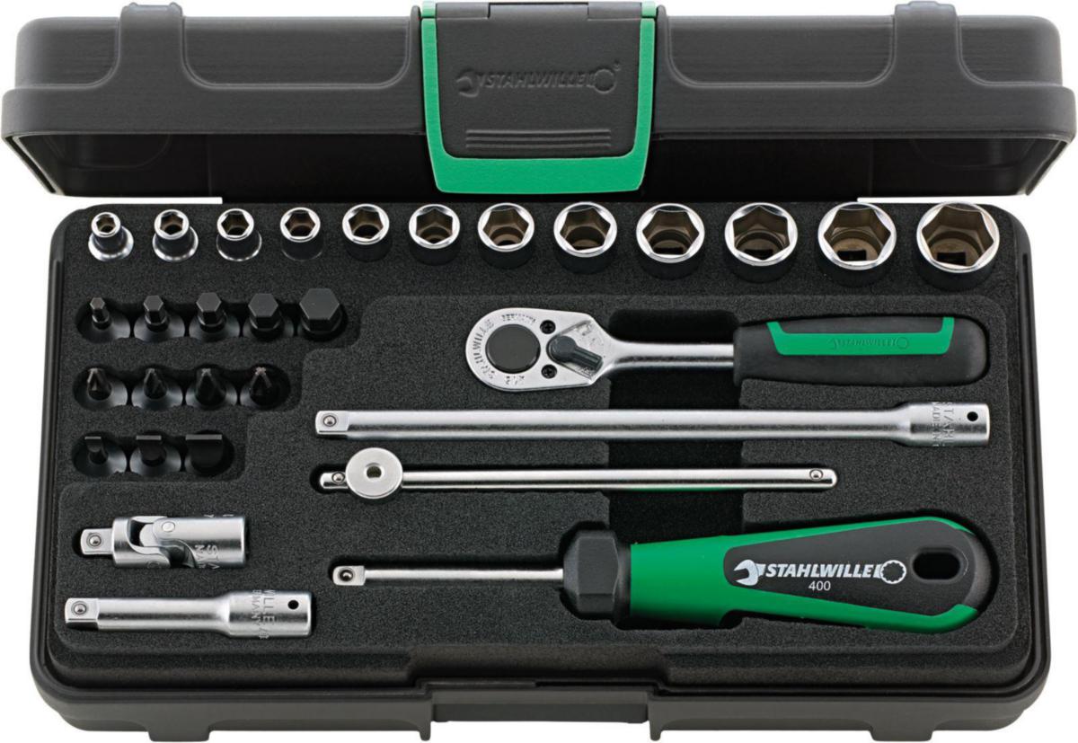 Pipesett 1/4" Stahlwille 30 deler - Pipesett 40/24/6 1/4" Stahlwille 30 deler 96011138