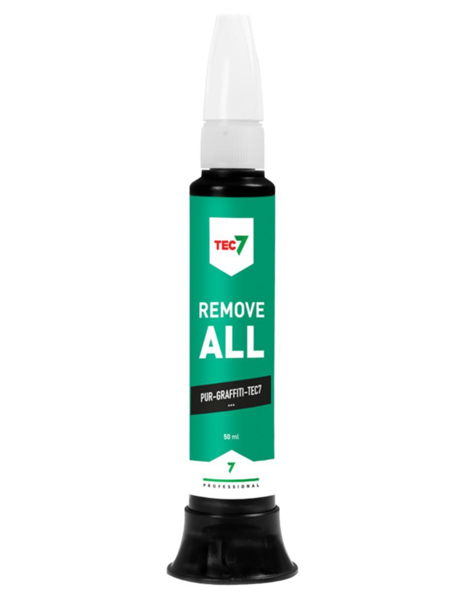 Rengjøringsmiddel Remove All Tec7 - Rengjøring Tec7 Remove All Relekta 50ml lim/malingfjerner