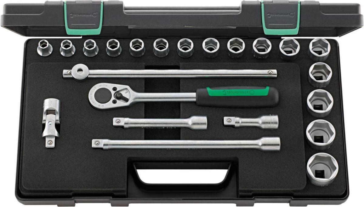 Pipesett 1/2" Stahlwille 22 deler - Pipesett 52/16/6 1/2" Stahlwille 22 deler 96031448