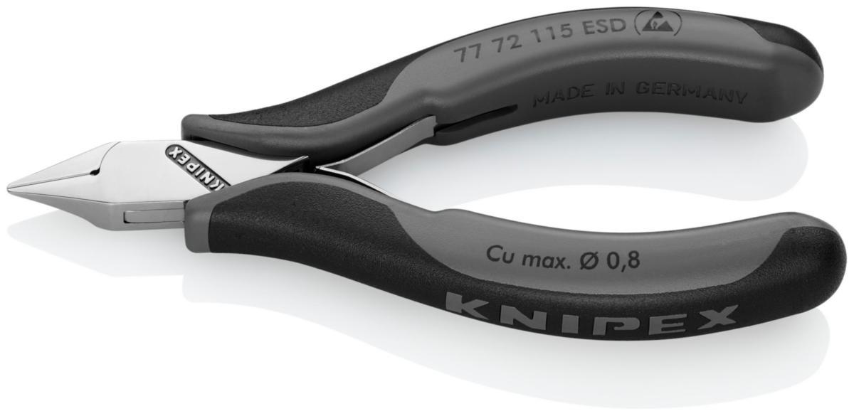 Sideavbiter Knipex 7772 ESD elektronikk - Sideavbiter 7772 Knipex 115mm ESD