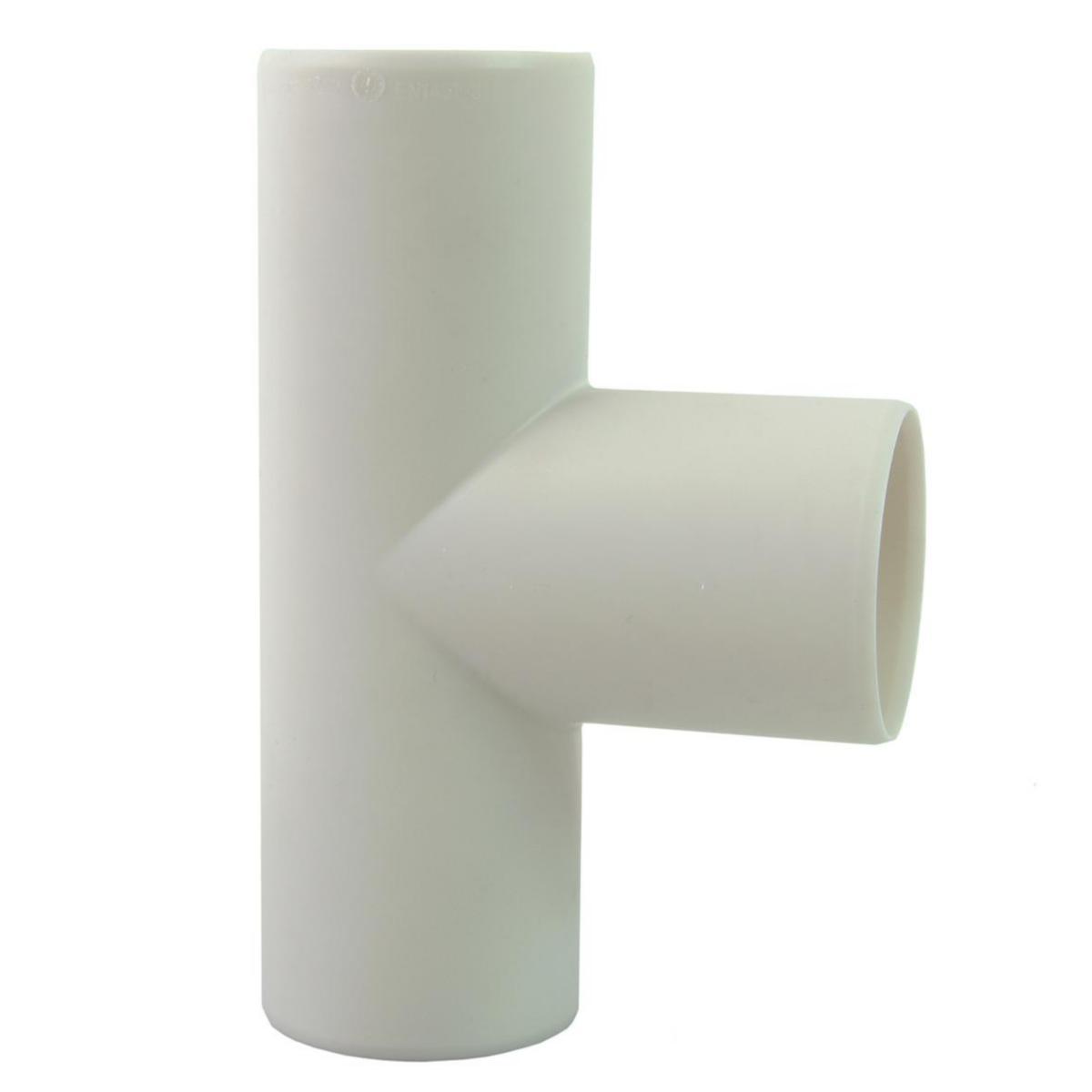 Grenrør 90° hvit, Smartline - 50 x 50 mm x 90° PP grenrør Smartline
