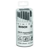 Metallborsett Bosch HSS-G 19-deler