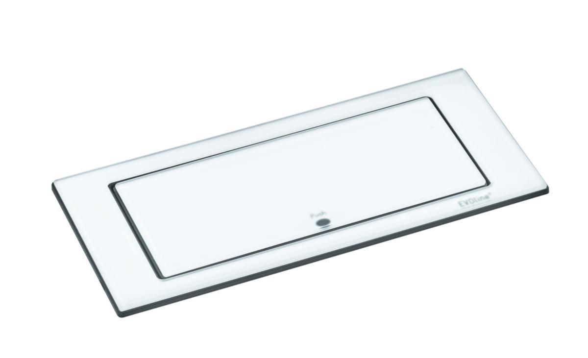 Nedfelt stikk Evoline BackFlip USB-C - BackFlip frostet hvitt glass U