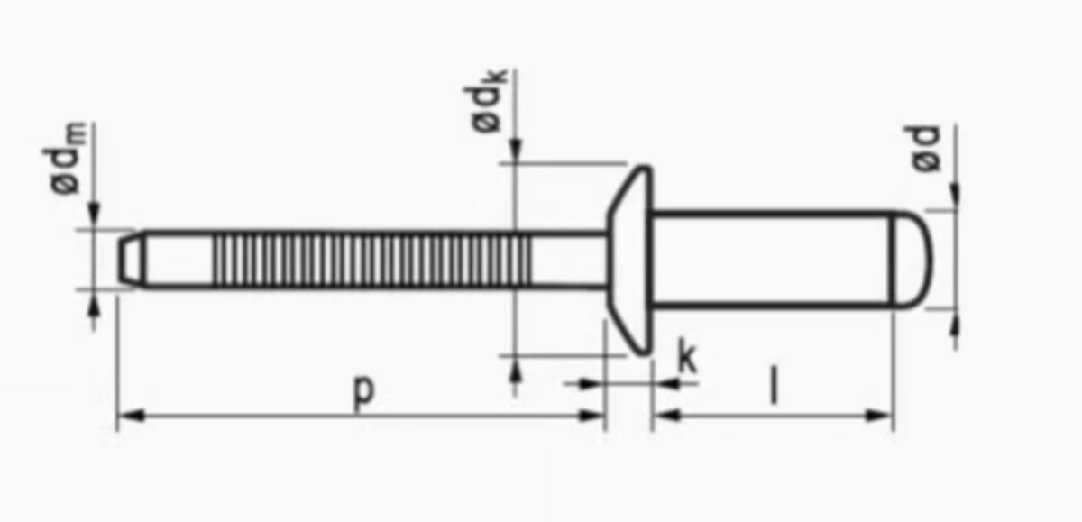 Blindnagle DH 4.8X12 A4/A4 Std MFX - Blindnagle DH 4.8X12 A4/A4 Std MFX 1541 500pk