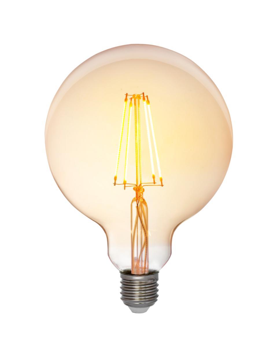 LED Nortronic dimbar Globe - LED Globe 125FLM E27 380lm DIM
