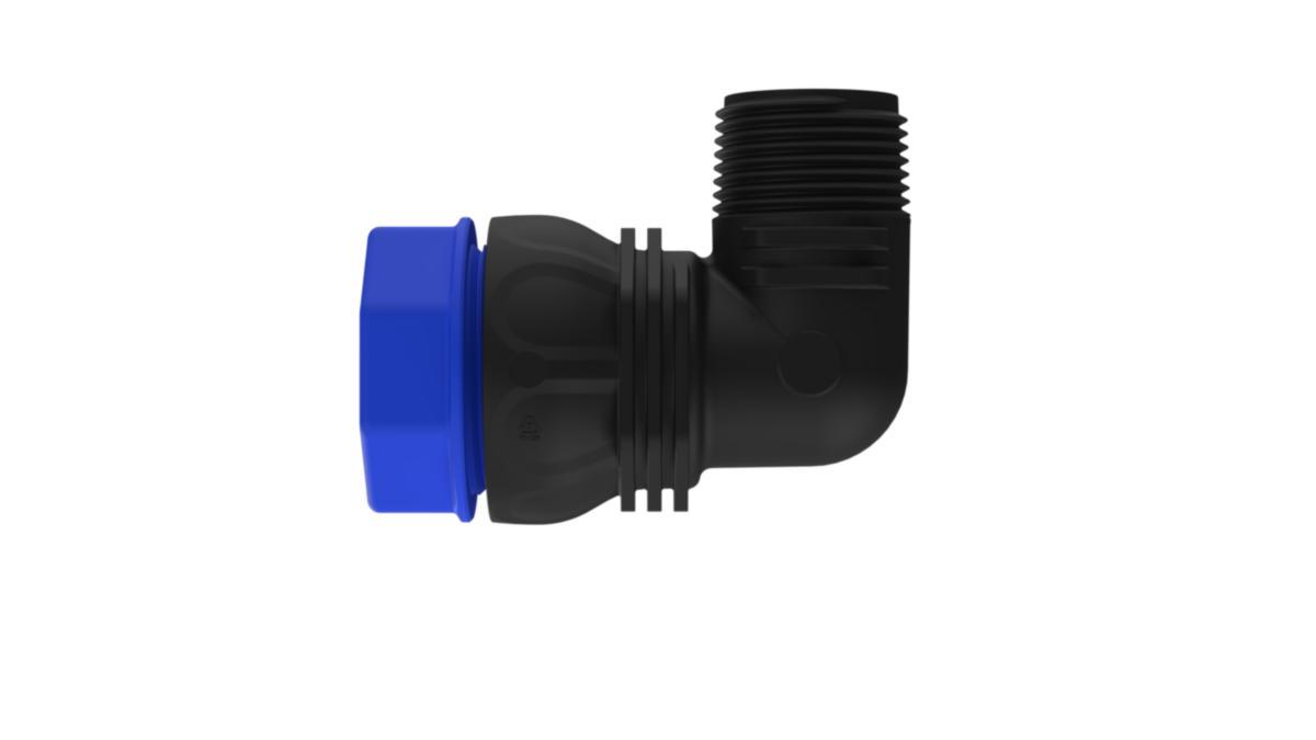 Albue m/utv.gj. Eco Line kompositt, Isiflo - 32mm x 1" utv. Isiflo Albue Eco line komposit