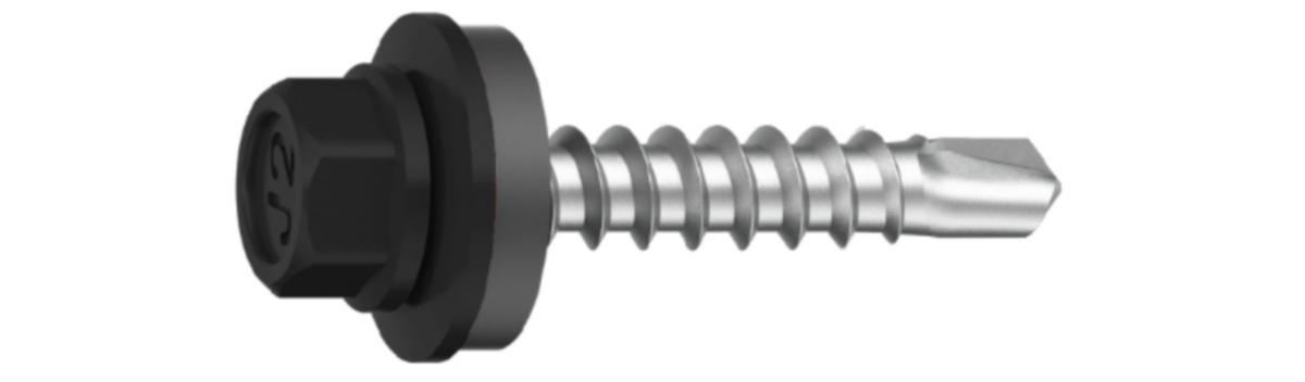 Byggplateskrue Ejot Saphir®kombi overlapp plate - Borskrue Kombi 4.8X35 C3 Ejot svart RAL 9011 trekonstr