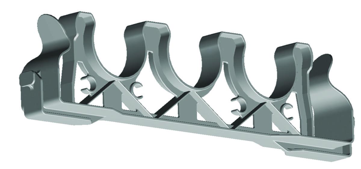 Forskalingsholdere OPI - 125mm Forskalingsholder 3 rør OPI FO3 125