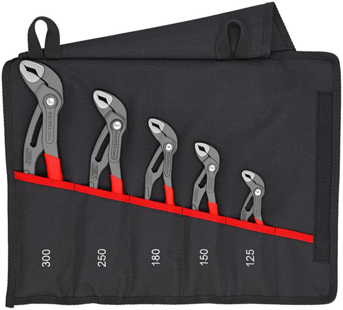 Vannpumpetangsett Knipex 001955S5 - Vannpumpetangsett 001955 S5 Knipex 125-150-180-250-300mm