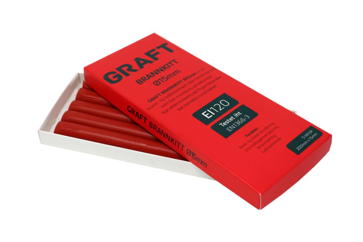 Brannkitt Graft - Brannkitt Graft Ø15mm rød