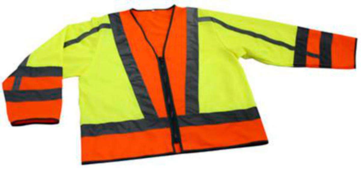 Trafikkdirigeringsjakke - Trafikkdirigeringsjakke XL Gul/Orange