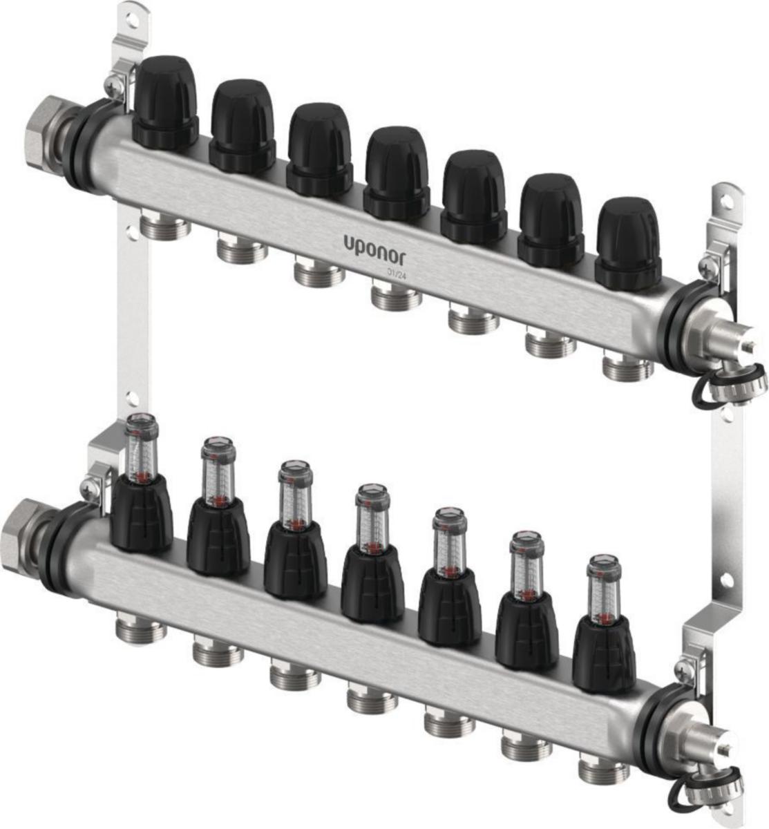 Fordeler Vario S RST FM Uponor - 7xG3/4 Euro-G1Vario S Fordeler FM Uponor gulvvarme