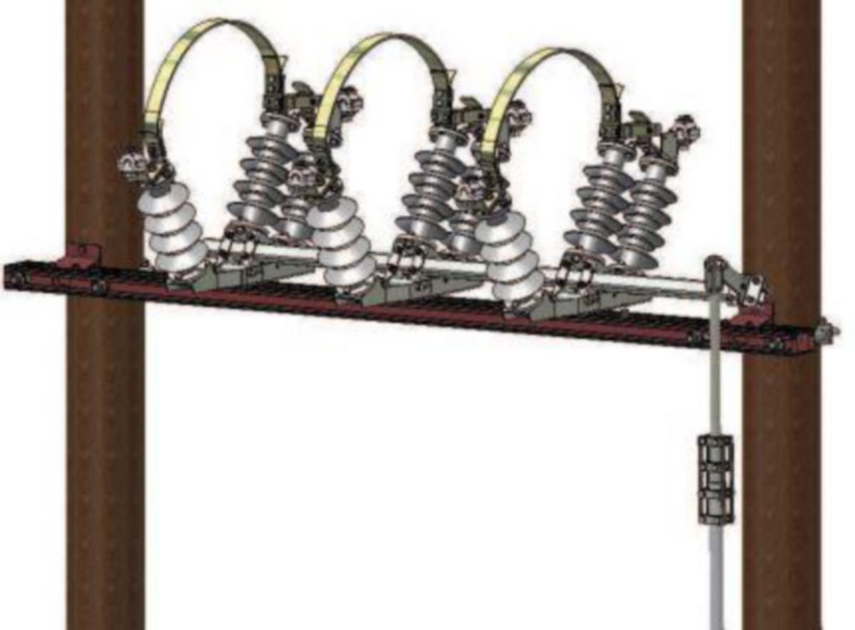 Kabelbryter H-mast - Kabelbryter H-mast faseavst.500mm mastavst.2m