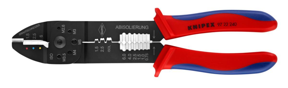 Presstang Knipex 9722 - Presstang 9722240 Knipex 0.5-6mm² uisol kabelsko