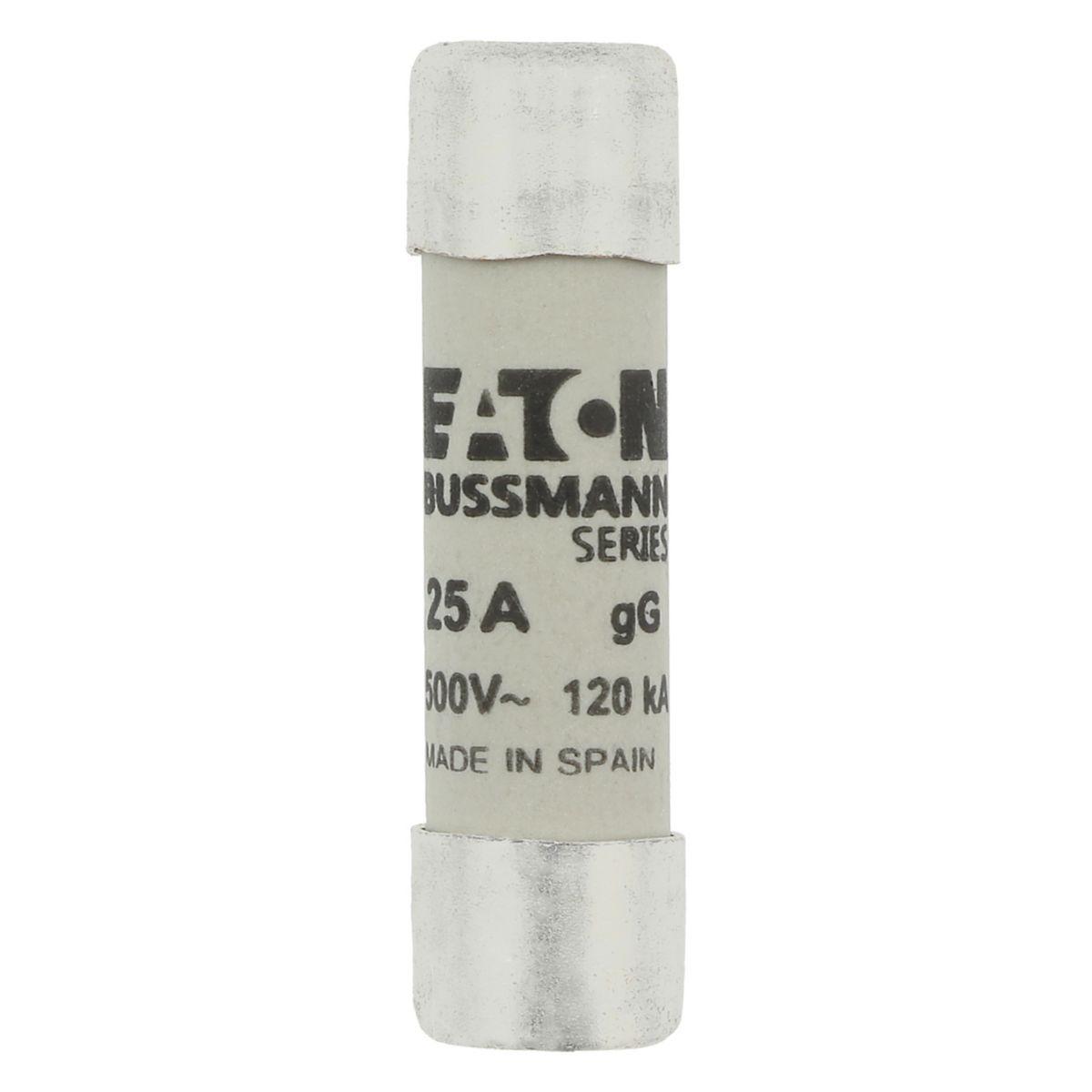 Fuse Sylindersikring 500VAC Eaton Electric - Syl.sikr.10 x 38 25A GG 500VAC CYL. FUSE 10x38 25A GG 500VAC
