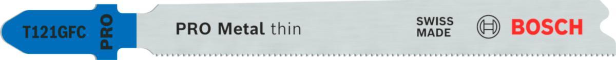 Stikksagblad Bosch T 121 GFC Pro for Metal thin 3pk - Stikksagblad T 121 GFC Bosch Pro for Metal thin 3pk