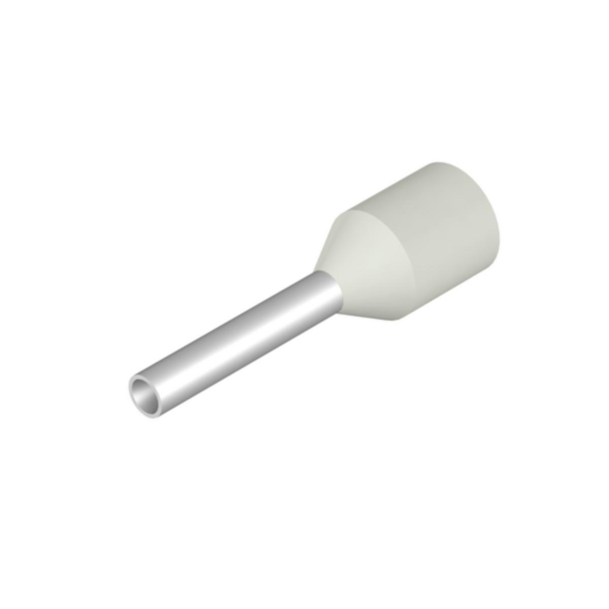 Endehylse Spesial Weidmuller - H 0.75/14 hvit XL endehylse
