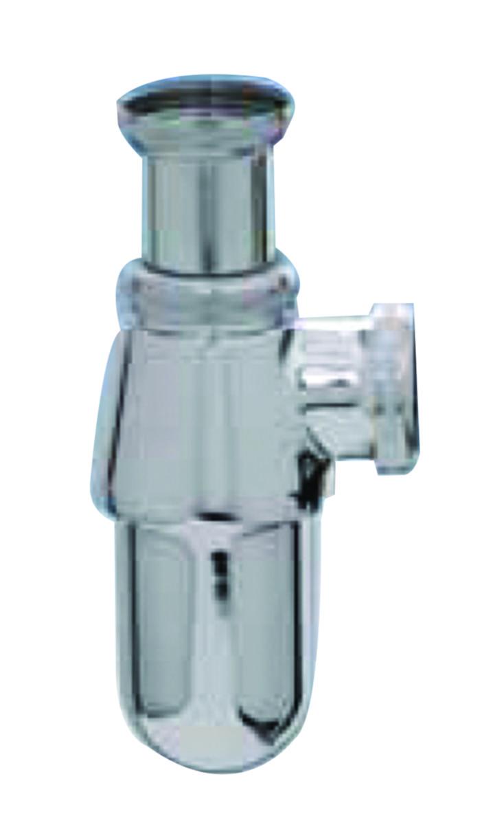 Flaskevannlås 529S - 11/4" flaskevannlås forkrommet