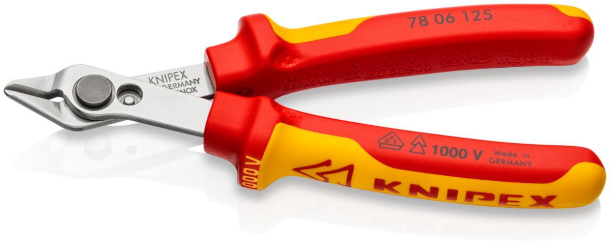 Sideavbiter Knipex 7806 1000V - Sideavbiter elektronikk 7806 Knipex 125mm